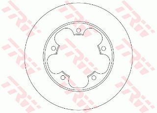 FREN DİSKİ ARKA TRANSİT V363 14> TEK TEKER 5 BİJON DÜZ 308MM resmi