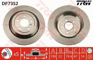 FREN DİSKİ ARKA GL-CLASS 2006 M-CLASS 2005 R-CLASS 2006 resmi