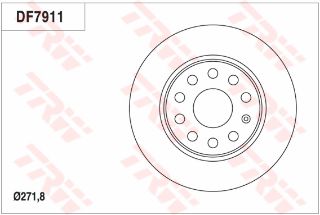 FREN DİSKİ ARKA JETTA III GOLF VI CADDY 10> SCIROCCO 08> A1 01> A3 04> ALTEA 06> OCTAVIA 04> 272×9.7×9DL resmi