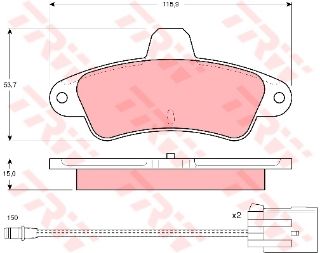 FREN BALATASI ARKA WVA 21586 FORD MONDEO GHIA   #### resmi