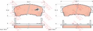 ÖN BALATA MAZDA 626 1.6 1.8 2.0 91-97 resmi