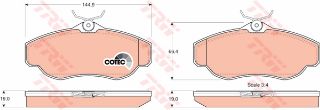 ÖN BALATA RANGEROVER 2.5D 2.5TDİ 4.0 V8-4.6 94-02 DISCOVERY 2.5 TD5 4.0 98-04 resmi