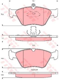 X ÖN BALATA OMEGA 94/99 CALIBRA 92/97 SAAB 900 II 93/2.98 resmi