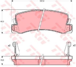 X ARKA BALATA CARINA E 2.0 83-97 CAMRY 86-01 GDB978 resmi