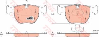 ÖN BALATA P206-P207-P208-P307-C2-C3-C4-ÖN BALATA BMW E39 520İ 520D 530 535 540 96-5.04 X5 E53 3.0 resmi