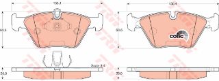 ÖN BALATA BMW E39 520İ 96-00 523İ 96-00 528İ 96-00 525TDS 96-03 resmi