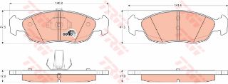 ÖN BALATA FİŞSİZ P306 93-01 XSARA 2.0 16V 97-05 P106-SAXO 1.4-1.6 resmi