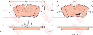 ÖN BALATA BMW E36 90-98 E46 98-05 E85 Z4 03 GDB1348 GDB1625 resmi