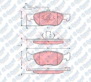 FREN BALATASI ÖN WVA 21929 FISLI FIAT BRAVO 1.6 1.8 ALFA ROMEO 145 146   #### resmi