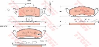 ÖN BALATA FİŞLİ MERCEDES W163 ML230 12/98 ML270 8/99 ML320 12/98 ML430 11/98-8/99 resmi