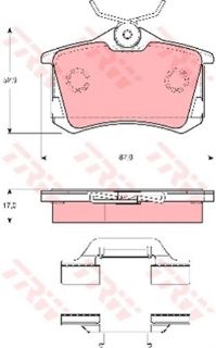 FREN BALATASI ARKA VW: BORA 99-05 GOLF IV 00-06 AUDI: A8 D2 98-02 SEAT: LEON 03-06 resmi