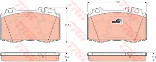 ÖN BALATA MERCEDES W220 98-05 W221 05 C215 R129 W163 98-05 resmi