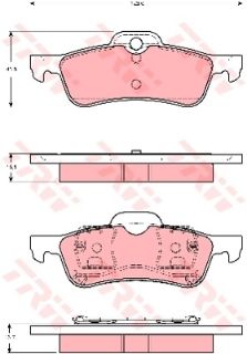 FREN BALATASI ARKA MİNİ COOPER R50 01>06 R53 01>06 R52 04>07 resmi