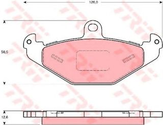 FREN BALATASI ARKA (OPEL : SPEEDSTER   2.2 00-03 ) resmi