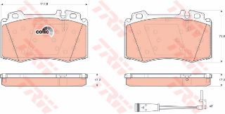 FREN BALATASI ARKA W220 S-SERISI S55 AMG 04/99-SL R230 65 AMG 03/04->   #### resmi
