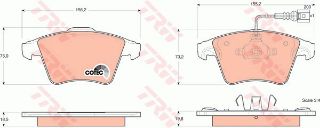 ÖN BALATA FİŞLİ TRANSPORTER T5 16 JANT YM KALIN 03 resmi