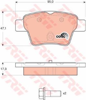 FREN BALATASI ARKA WVA 24150 ( CITROEN : C4 1.4 1.6 1.6HDI 05-- ) resmi