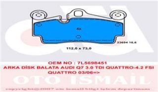 FREN BALATASI ARKA TOUAREG 7L 02> / Q7 4L 06> / CAYENNE 02> resmi