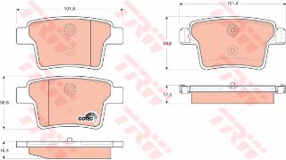 FREN BALATASI ARKA MONDEO III 12> / X-TYPE 01> resmi