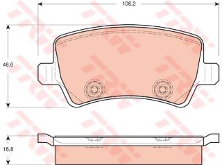 FREN BALATASI ARKA S-MAX 06> GALAXY III 06> / S60 10> S80 06> V60 V70 06> XC60 08> XC70 06> / RANGE ROVER EVOQUE 11> resmi
