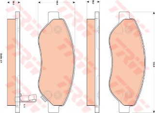 ÖN BALATA CORSA D 1.7 CDTI 06 10 CORSA D 1.4 12 resmi
