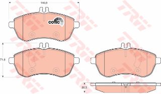ÖN BALATA MERCEDES W204 C CLASS -C200 CDI-C220 CDI-C280-C280 4-MATİC-S204 C230-C180 KOMP 07 W212 resmi