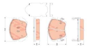ÖN BALATA INSIGNIA 1.6-1.6T-1.8-2.0CDTI 08 13 SAAB 9.5 10 CAMARO 3.6 11 16 JANT resmi