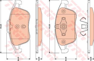 ÖN BALATA MGN III 2.0 TDCİ-SCENIC III 1.6-1.5-2.0 TDCİ 09 resmi
