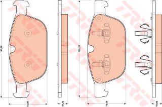 ÖN BALATA VOLVO XC60 D3 2008-2017 D4 12-17 D5 08-15 T5 2010-1207 T6 AWD 2008-2017 156 resmi