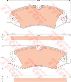 ÖN BALATA RANGEROVER III LM 3.0TD 3.6 TD 5.0 06 13 DISCOVERY IV 3.0 TD 3.0SDV6 5.0V8 09 13 resmi