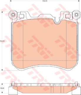 ÖN BALATA BMW X5 E70 M 09-12 F15 F85 X5 13 E71 F16 F86 X6 14 34114073048-34116799964- resmi