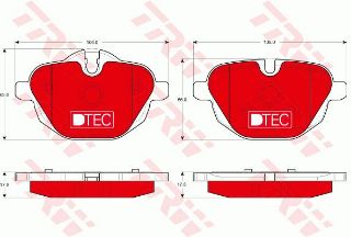 FREN BALATASI DTEC ARKA BMW 5 F10 5 TOURİNG F11×3 F25×4 F26 Z4 ROADSTER E89 5 SERIES F10 F18 20012014 resmi