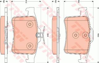 FREN BALATASI ARKA XF 09> 5.0 XJ 09> XK COUPE 09> 5.0 resmi