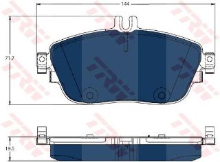 ÖN DİSK BALATA ELEKTRİKLİ ARAÇLAR İÇİN MERCEDES-BENZ B-CLASS SPORTS TOURER W246-W242 resmi