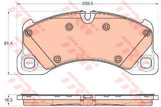 ÖN BALATA VW TOUAREG 3.0 V6-4.2 V8 10 PORSCHE CAYENNE 3.0-3.6-4.2-4.8 10 resmi