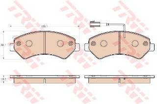 ÖN BALATA BOXER-JUMPER 2.2 HDI 06 3.0 HDI 11 169.1X69.1X19 resmi