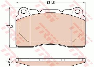 ÖN BALATA MGN III-2.0 2.0DCİ 08 SCENİC III 2.0 04 CLİO 2.0 08 VOLVO S60 2.4T 5R 2.5T 03-10 GDB1608 resmi