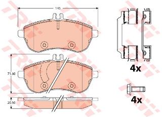 ÖN  FREN BALATASI MERCEDES W204 07>14 S204 07>14 C204 11> A207 11>16 resmi