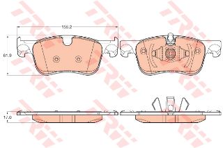 ÖN BALATA CITROEN C4 GRAND PİCASSO II 13 C4 PİCASSO II 13 resmi