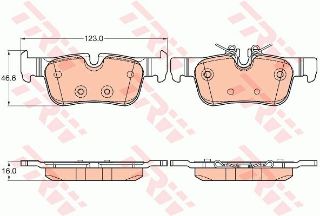 FREN BALATASI ARKA BMW 2 F45 F46 14> BMW X1  F48 15> İ3 ELEKTRİKLİ 13> resmi