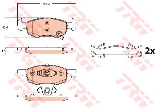 ÖN BALATA OPEL CORSA 1.0-1.2-1.4-1.4T 14 resmi
