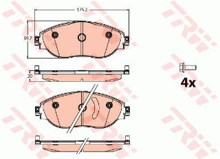 ÖN BALATA A3 12 LEON 15 OCTAVIA 14 SUPERB 15 GOLF VIII PASSAT 14 TİGUAN 16 resmi