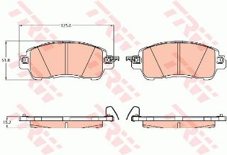 ÖN FREN BALATASI MAZDA 2 14 resmi