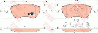 ÖN BALATA AVENSİS 1.6 1.8 2.0 09/97-10/00 AVENSİS 1.6VVT-İ 1.8VVT-İ 2.0TD 2.0D-4D 10/00-2.03 resmi