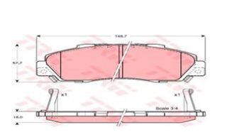 ÖN BALATA ACCORD IV-V-VI 93-98 CR-V I 2.0 16V 96-02 HR-V 1.6 16V 99 PRELUDE 96/00 resmi