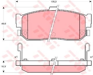 FREN BALATASI ARKA ALMERA I 1.4 1.6 2.0 GTI 2.0D 95>00 MAXIMA QX III 2.0 2.5 V6 3.0 94>00 SUNNY III resmi