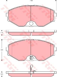 ÖN  FREN BALATASI MAXİMA QX 2,0 V6 22V 3,0 24V 2,5 00>11 resmi