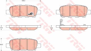 FREN BALATASI ARKA XTRAİL 2.0 2.2 DCI 01> INFINITI FX35 3.5 03> FX45 4.5 03> GRAND VİTARA 2.4 09> resmi