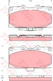 ÖN BALATA IMPREZA 2.0 WRX TURBO 12.02 2.0 WRX TURBO KOMBİ 2.0 TURBO 12/00 resmi