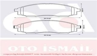 ÖN  FREN BALATASI PİCK UP D22 SKYSTAR 02>05 YD25 NAVARA 05>08 PATFINDER 97>04 resmi